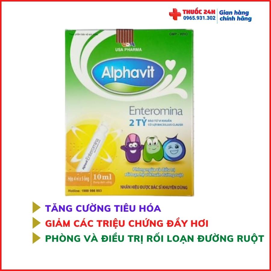 Alphavit Enteromina hộp 20 ống x 10ml Mediusa