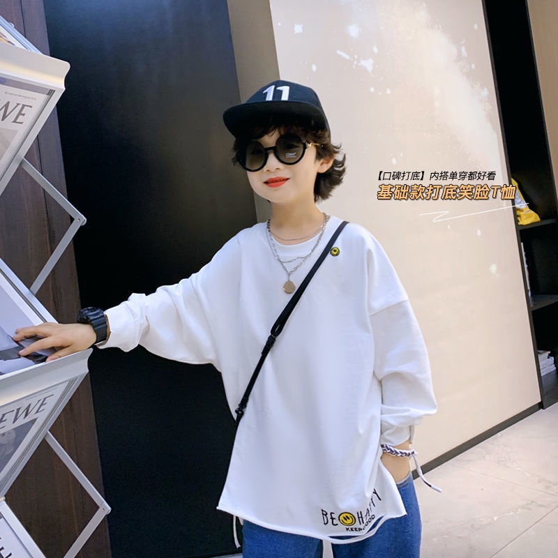 Áo Thun Tay Dài Dáng Rộng Thời Trang Mới Dành Cho Bé Trai 2022