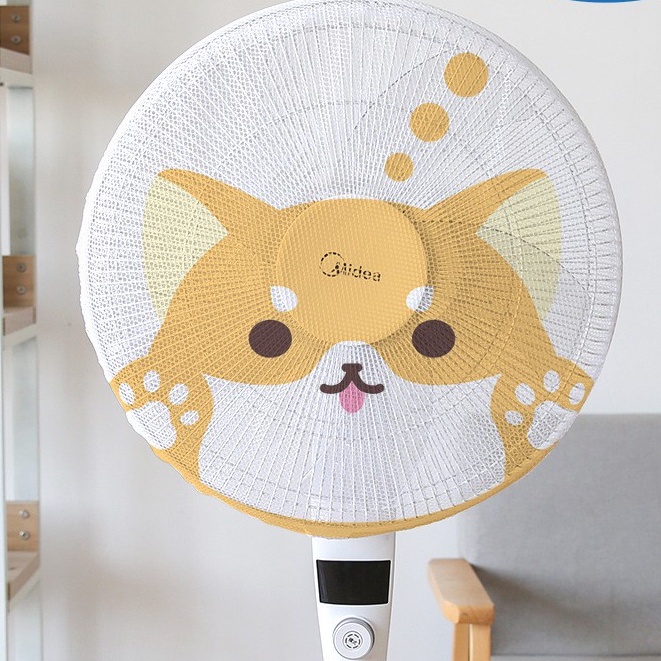 Lưới an toàn bọc quạt cho bé khỏi chấn thương họa tiết ngộ nghĩnh