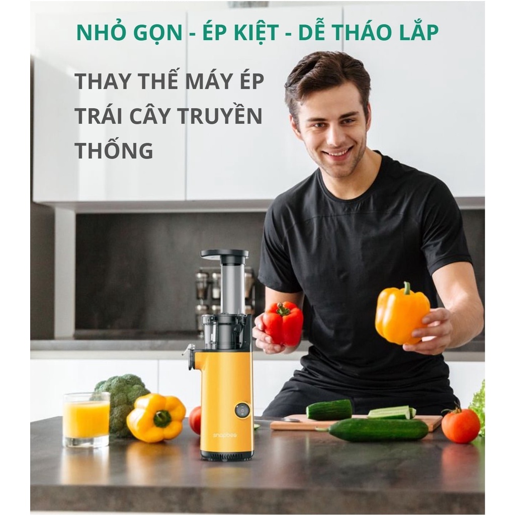 Máy Ép Chậm Xilanpu siêu mạnh, đa năng, thiết kế thông minh nhỏ gọn, sang trông cao cấp T&M