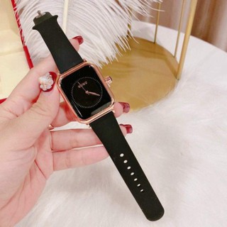 Đồng Hồ Nữ - GUOU Nữ GU1640 Dây sillicon Mặt Vuông mềm dẻo  - 4 màu #guou 2021