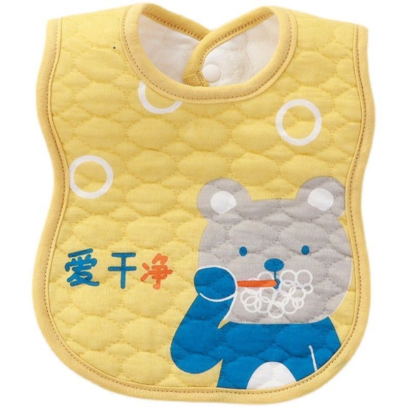 Yếm Ăn Cotton Có Thể Xoay 360 Độ Chống Thấm Nước Bọt Tiện Dụng Cho Bé