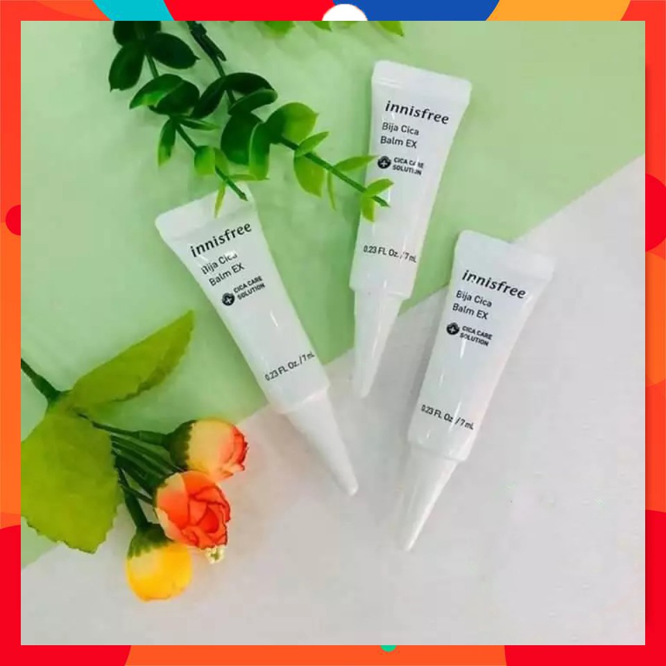 Kem Giảm Mụn Làm Dịu Da Innisfree Bija Cica Balm Ex 7ml [ Mẫu Mới Minisize ]