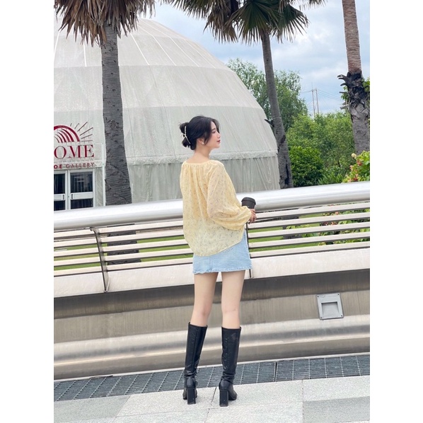 Áo blouse hoa nhí AfterBefore
