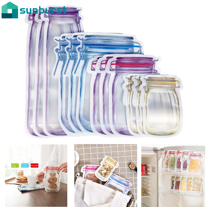 MASON Set 5 Túi Zip Đựng Thực Phẩm Tiện Lợi Cho Nhà Bếp