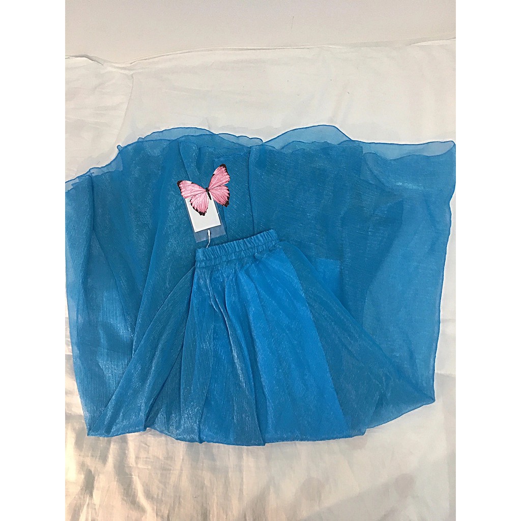 ♥️Chân Váy Voan Xoè 2 Tầng 80cm4 Màu