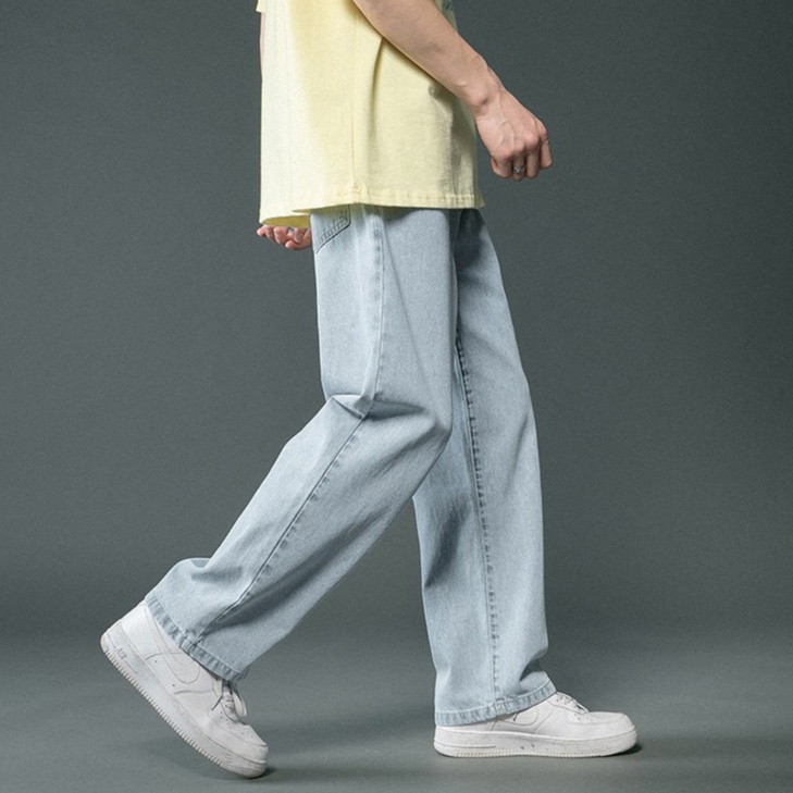 Quần Baggy nam chất jeans cao cấp ống suông rộng SR phong cách trẻ trung cá tính