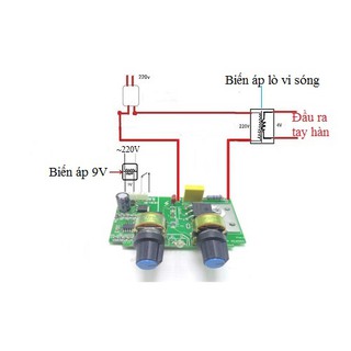 Mạch Timer Hàn Điểm Cell Pin 41A BTA41 2 Chiết Áp