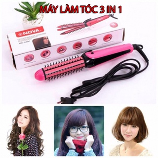Máy làm tóc Nova 3in1 uốn, duỗi, bấm tóc tiện dụng