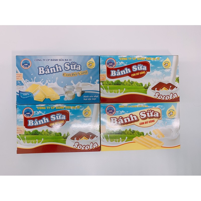 BÁNH SỮA/ BÁNH SỮA SOCOLA BA VÌ MILK 170G/ BÁNH SỮA CON BÒ VÀNG BA VÌ