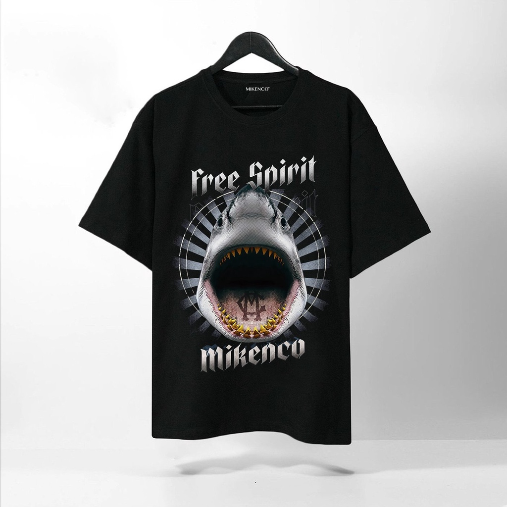 Áo Thun Tay Lỡ MIKENCO FREE SPIRIT, áo phông unisex Form rộng oversize, chất liệu Cotton. KKIM Shop