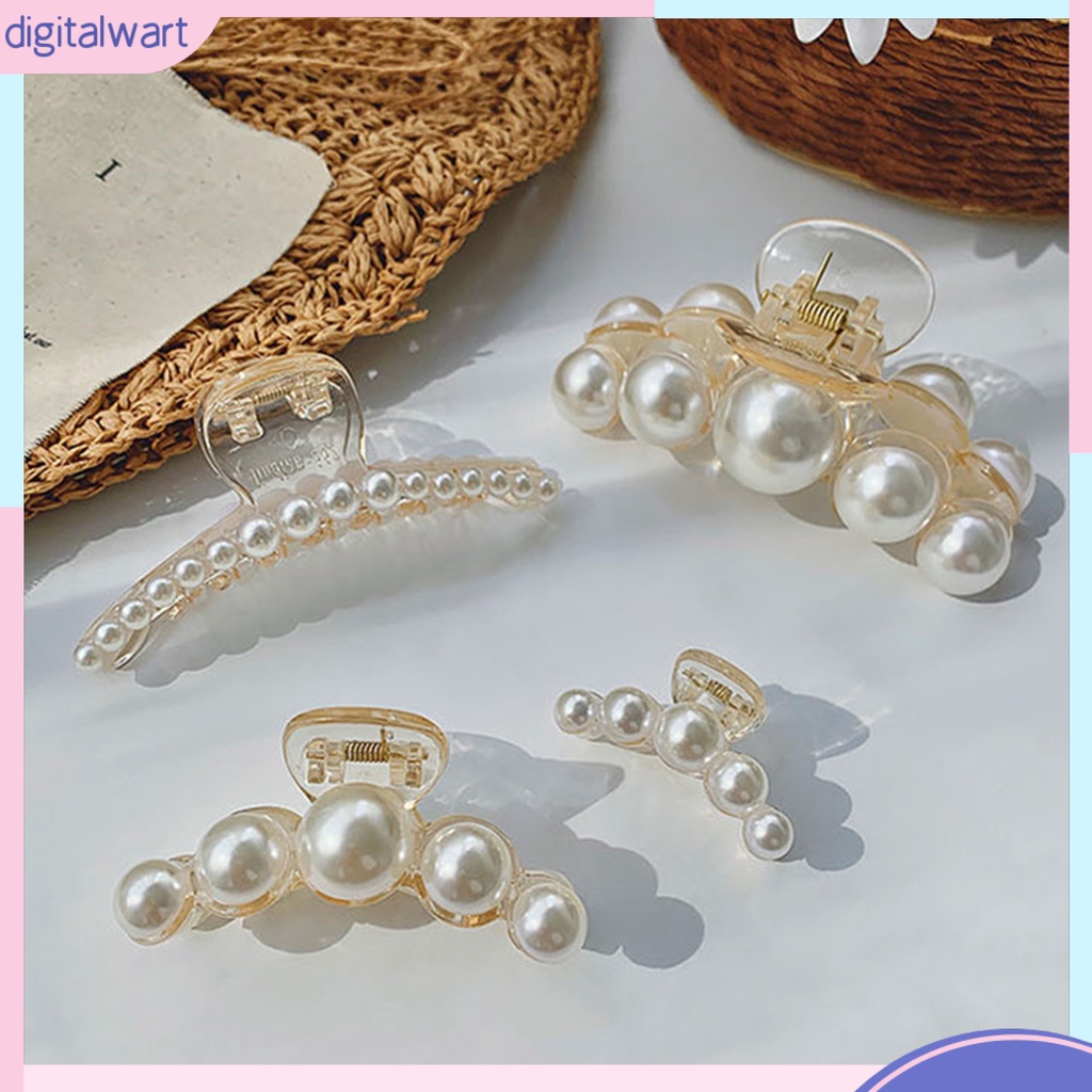 Kẹp tóc càng cua đính ngọc trai nhân tạo thời trang cho nữ