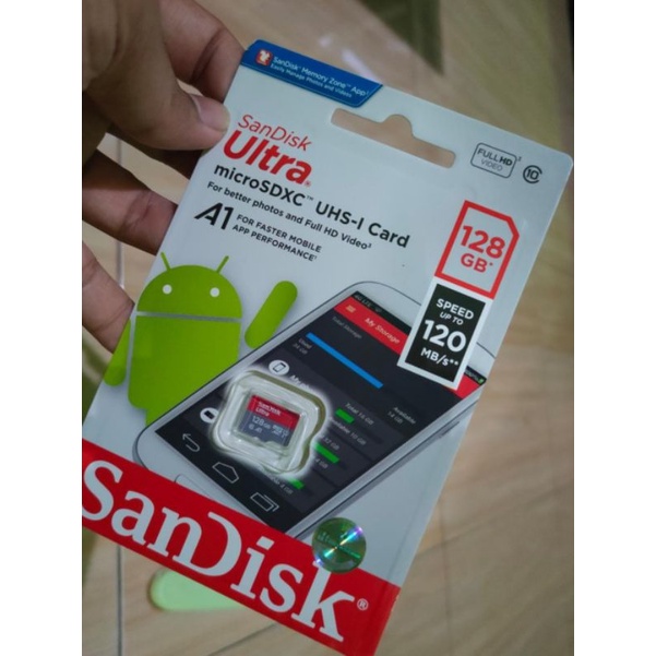 Micro SD Sandisk Ultra MicroSD 128GB A1 120MB/s Micro SD