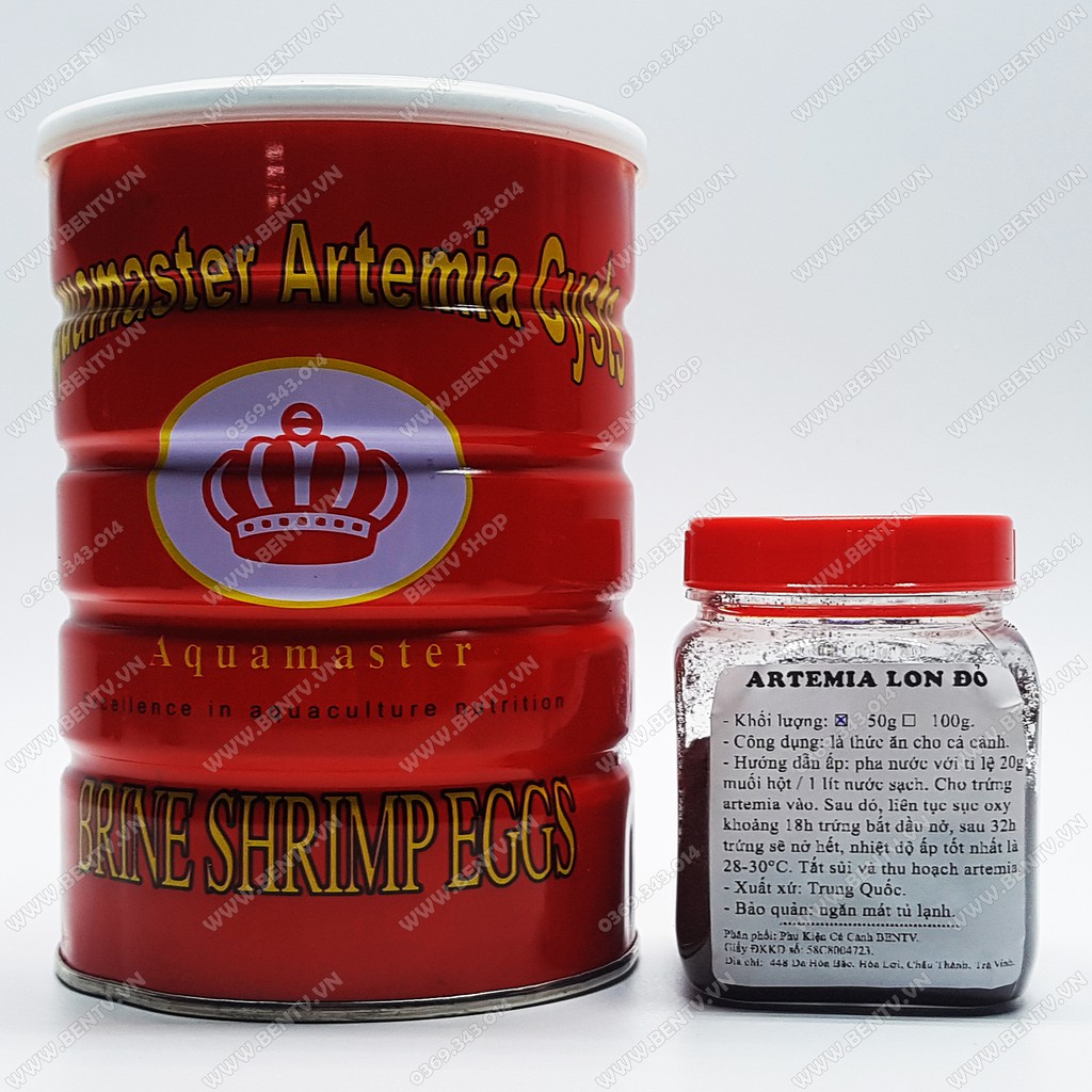 Trứng Artemia Lon Đỏ Dạng Ấp Nở