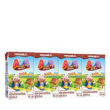 Sữa dinh dưỡng Sôcôla Vinamilk ADM - Lốc 4 Hộp 110ml