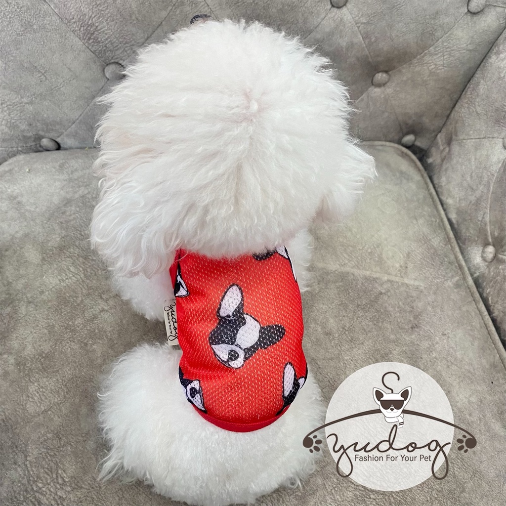 Áo lưới 2 dây phom croptop cho thú cưng yudog