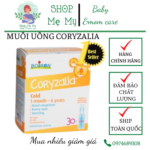 Muối vi lượng Coryzalia hộp 30 ống cho bé từ 1m Shopmemy