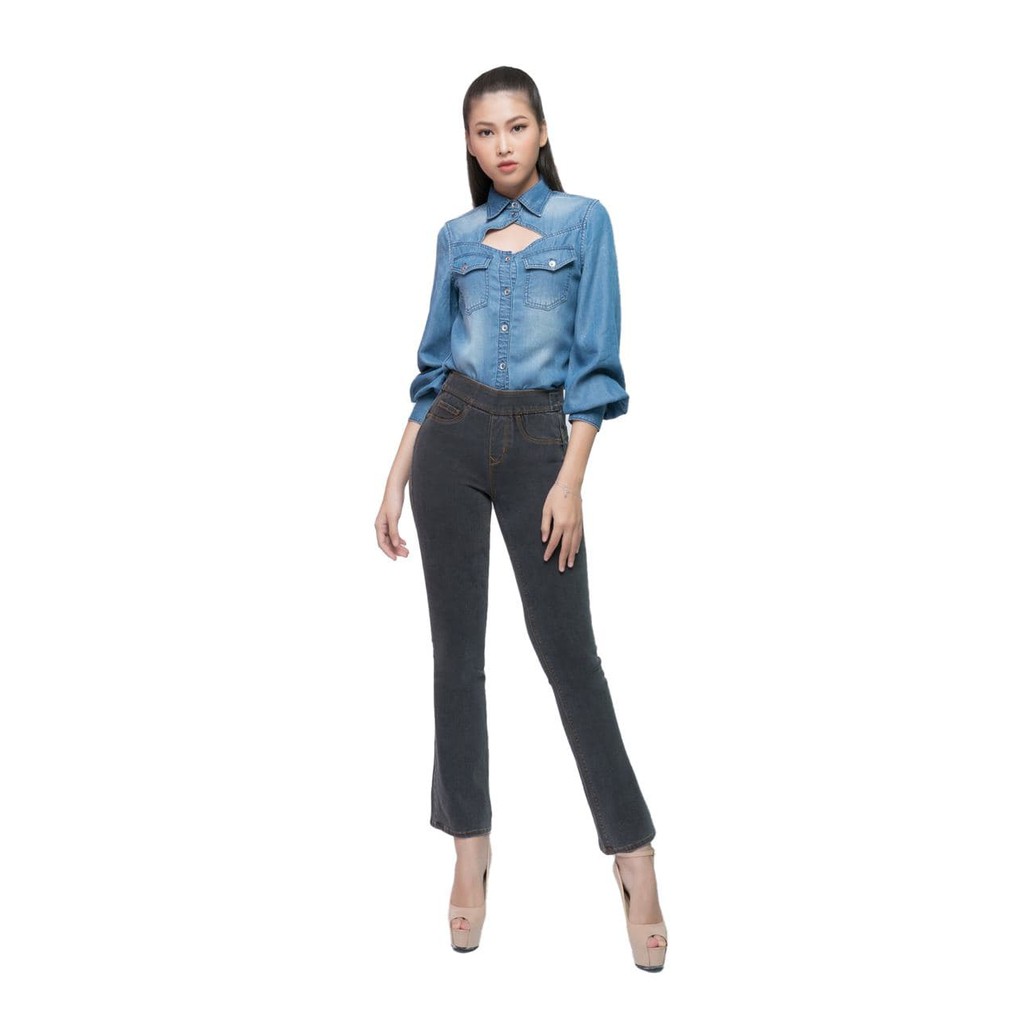 QUẦN JEAN NỮ DÁNG LOE V-SIXTYFOUR 319WD2084B3070