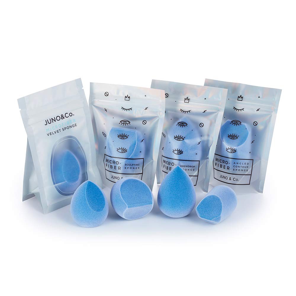 Bông mút trang điểm Juno&Co Microfiber Vetvet Sponge / Cloud Makeup Sponge Juno Co