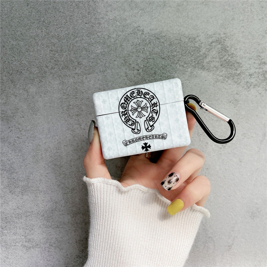 Vỏ Bảo Vệ Hộp Sạc Tai Nghe Bluetooth Mềm Họa Tiết CHROME HEARTS Thời Trang Cho AirPods 1 / 2 / 3 / Pro 2 #Hg500