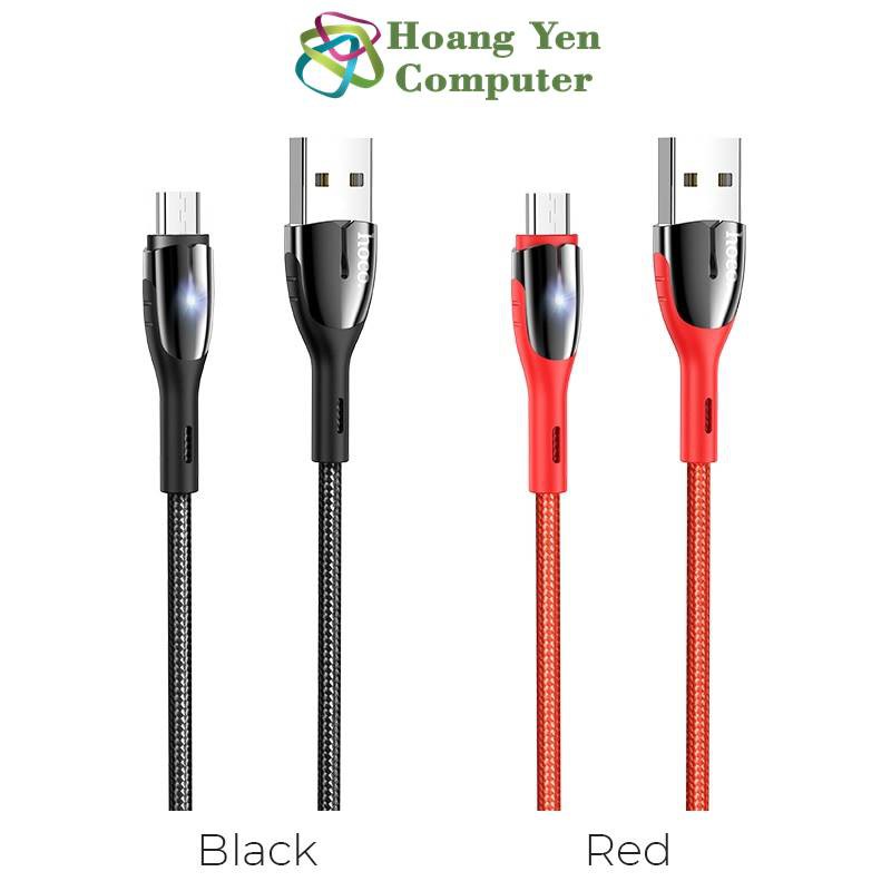 Cáp Sạc MICRO USB Hoco U89 Cho Android Dây Dù 1.2M - BH 1 Năm Chính Hãng (MÀU SẮC NGẪU NHIÊN) - Hoàng Yến Computer