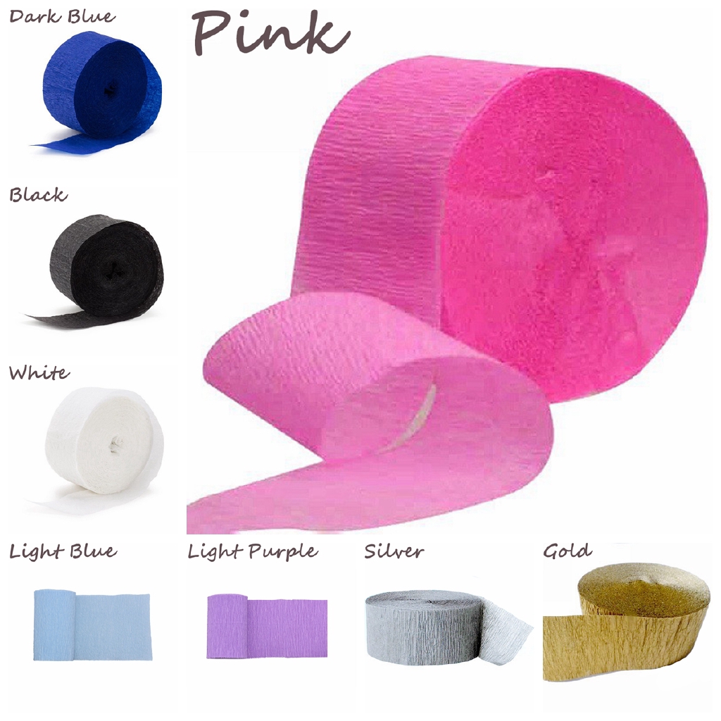 Giấy nhún nhiều màu sắc trang trí tiệc sinh nhật cho bé