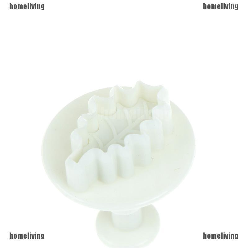 Set 3 Khuôn Nhấn Bánh Hình Chiếc Lá