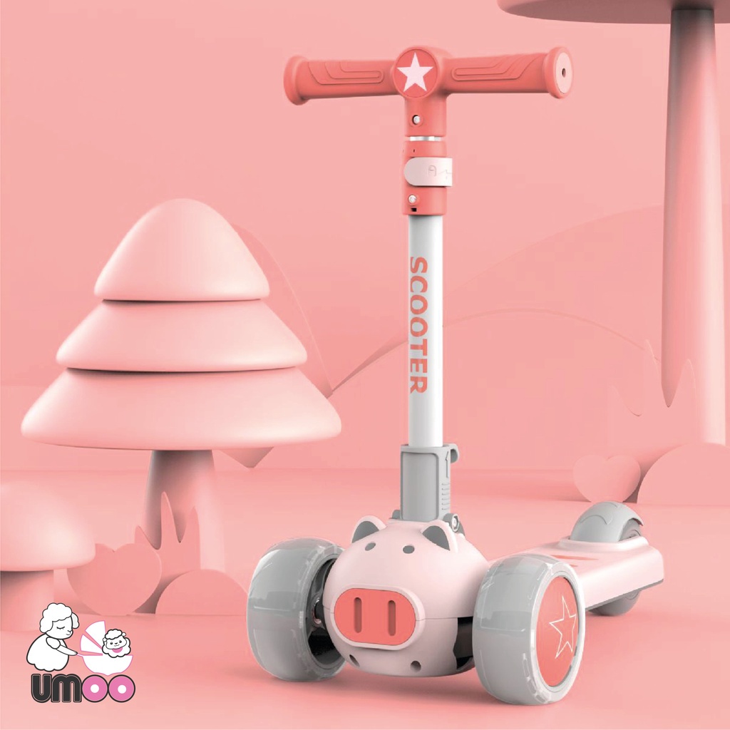 Xe Umoo Trượt Scooter Chòi Chân 2 trong 1 cho Bé