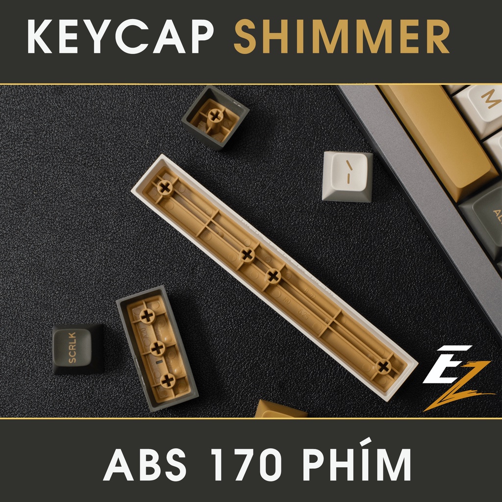 Keycap Cho Bàn Phím Cơ Aifei Shimmer SA Profile ABS 170 Phím | EZPC