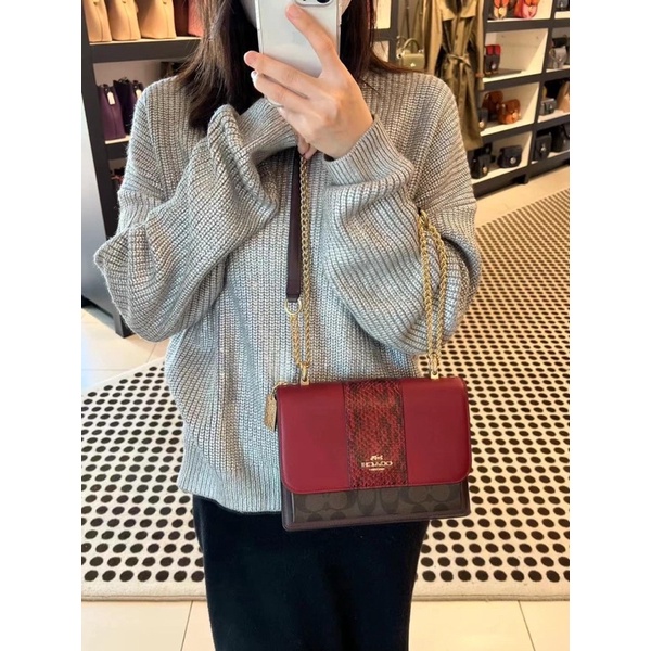 Sẵn❣Túi Coach klare phối màu siêu sang C5796