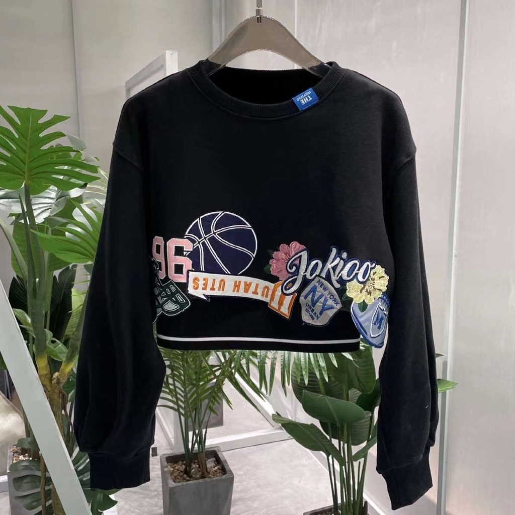 Set Áo Lửng Không Tay Thêu Họa Tiết + Áo Thun Ba Lỗ Phong Cách Năng Động Dành Cho Nữ