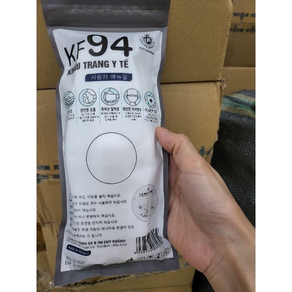 Sỉ 300 chiếc khẩu trang y tế 4D Duy Khánh phong cách Hàn Quốc