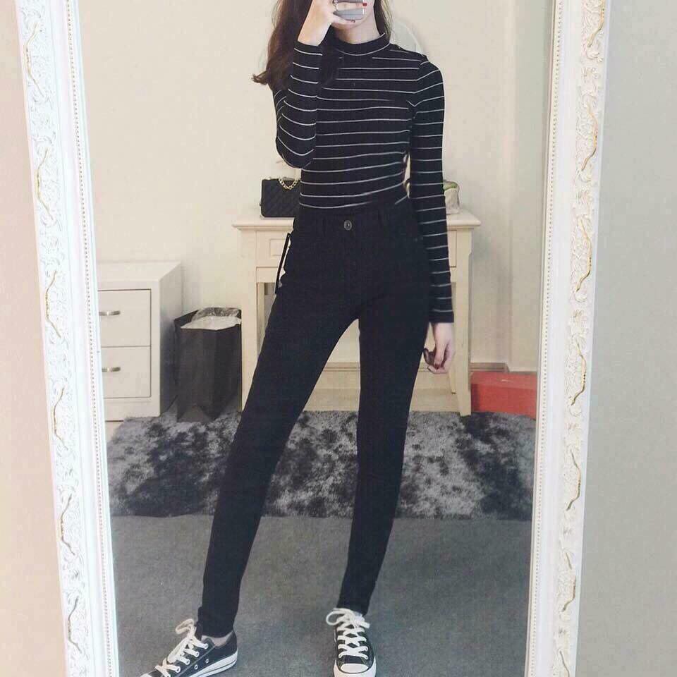 [Mã WASTMAY giảm 15% tối đa 30K đơn 150K] [Xả kho] Quần jean nữ HM cạp cao tôn dáng cực kỳ | BigBuy360 - bigbuy360.vn