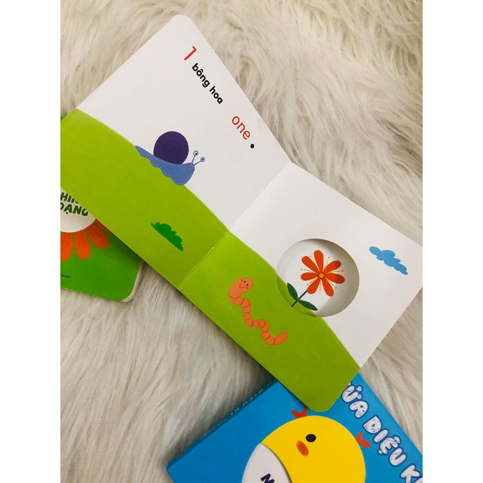 Sách Đục Lỗ: Ô Cửa Kì Diệu  Nhận Biết Hình Dạng + Màu Sắc + Số Đếm + So Sánh