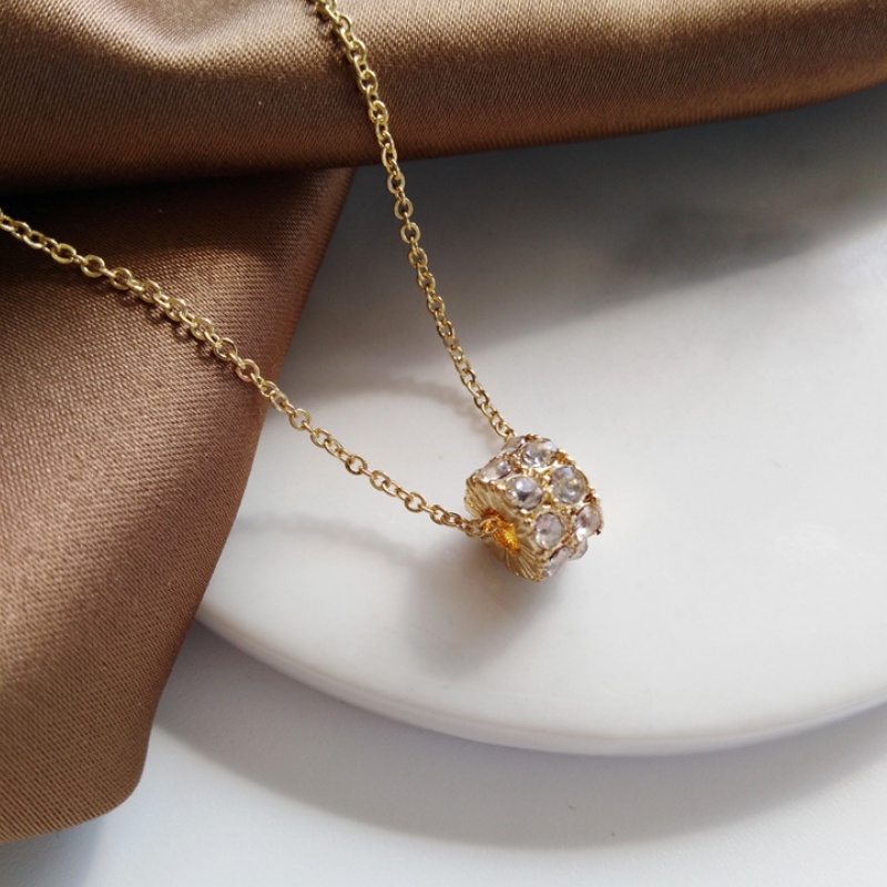 Vòng cổ Mạ Vàng Hồng 18k Mặt Hình Ngôi Sao Phong Cách Âu Mỹ Chất Lượng Cao