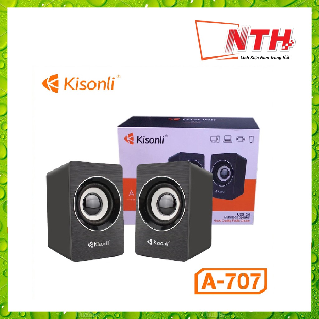 [Mã ELHACE giảm 4% đơn 300K] Loa 2.0 Kisonli A-707