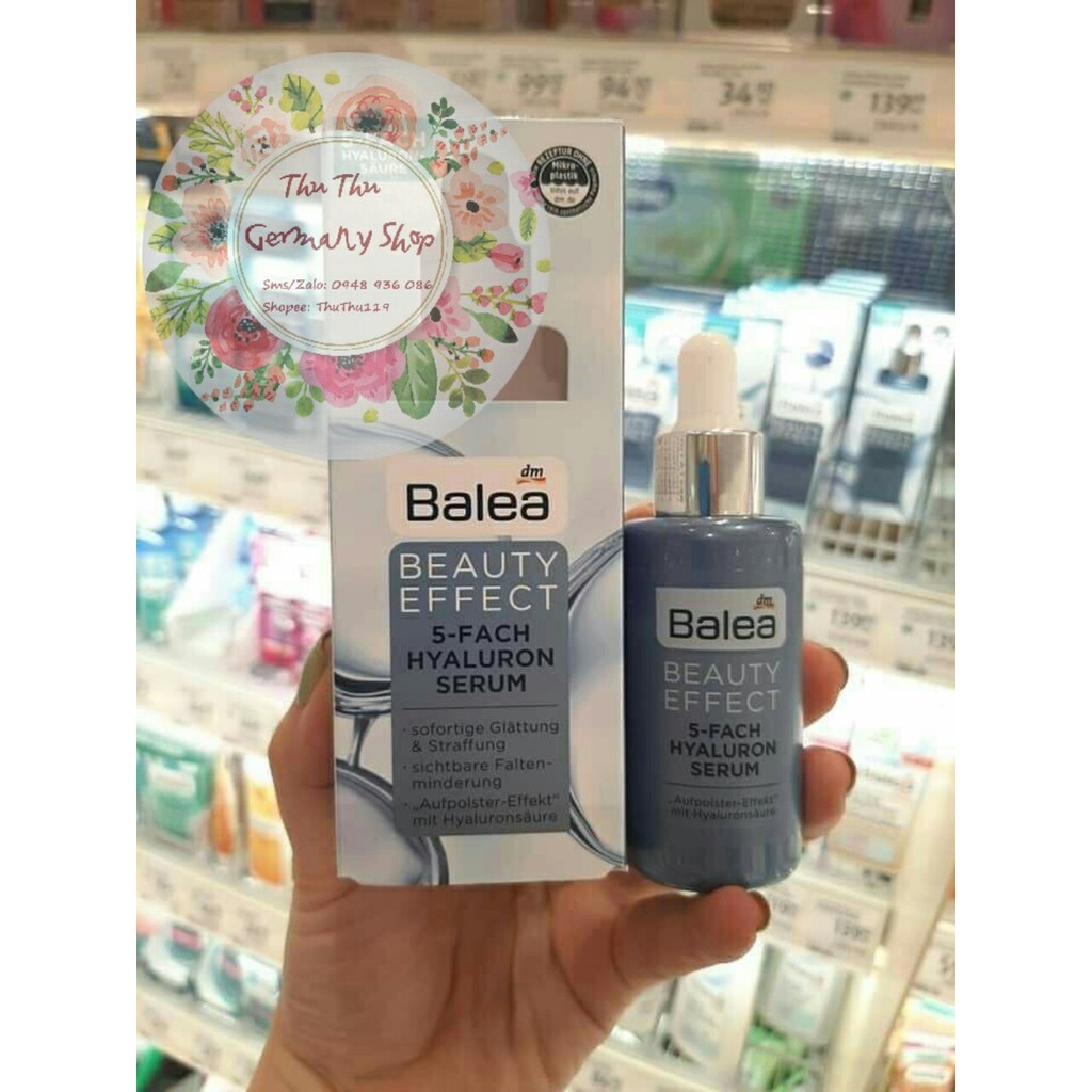 Serum cấp ẩm Balea Beauty Effect 5 Fach Hyaluron Đức