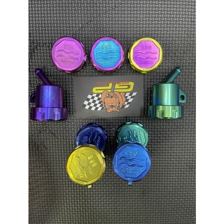 Combo titan gr5 bình dầu gắn honda yamaha exciter winner sonic satria raider wave titanium oil cup 2021