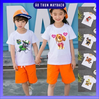 [ Mẫu Mới ] Áo thun đội chó cứu hộ - Paw Patrol tay ngắn cho bé
