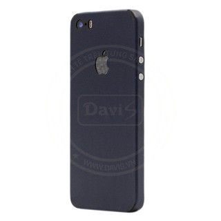 Miếng dán da dán full viền cho Iphone 5s làm từ da thật cao cấp - Davis