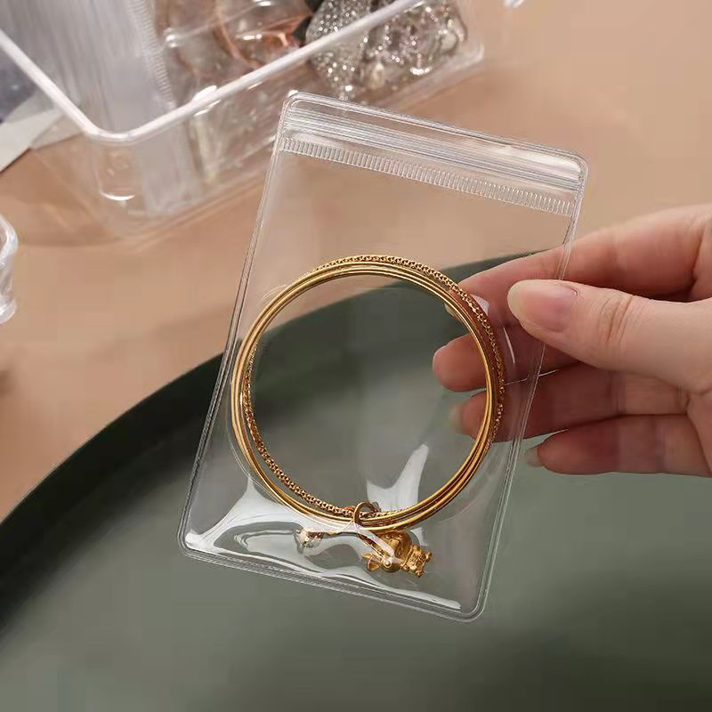 Túi zip nhựa dẻo dày đẹp đựng phụ kiện - 10 chiếc