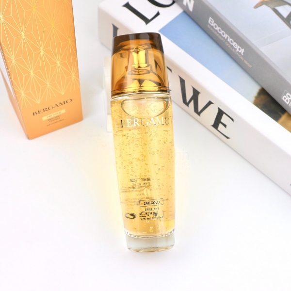 [HÀNG CHÍNH HÃNG] Tinh Chất Dưỡng Trắng Nâng Cơ Chống Lão Hóa Từ Tinh Chất Vàng Bergamo 24K Gold Brilliant Essence 110ml