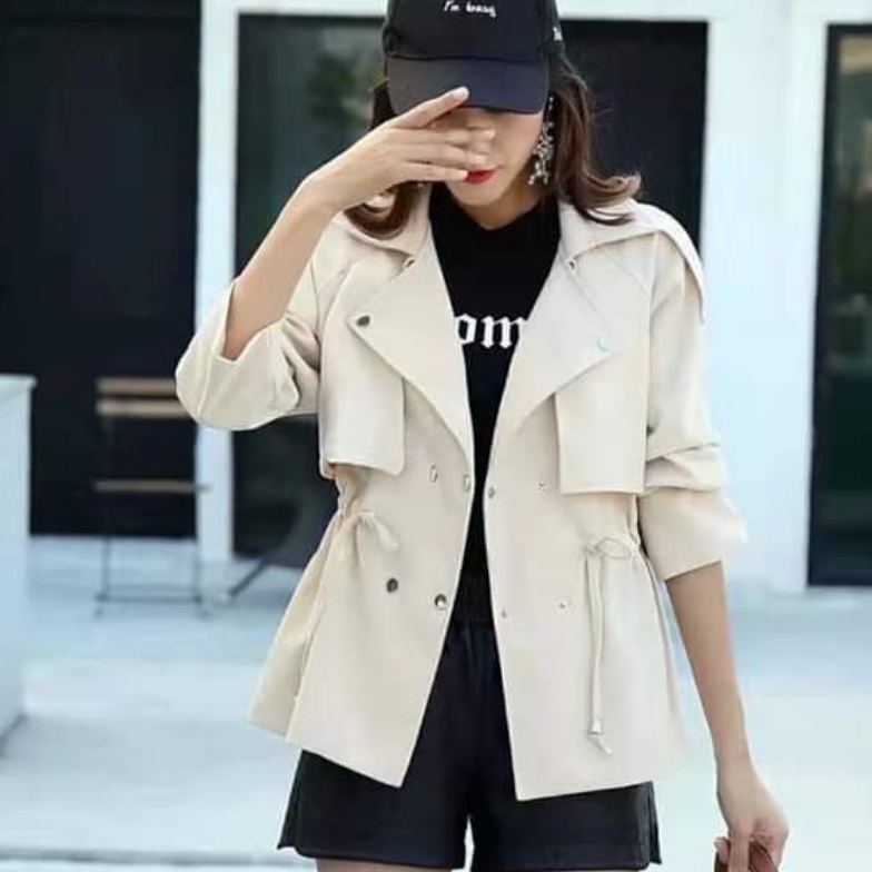 Áo khoác nữ kaki thu đông Hàn Quốc kiểu mới (có túi ) Bling Store BL05
