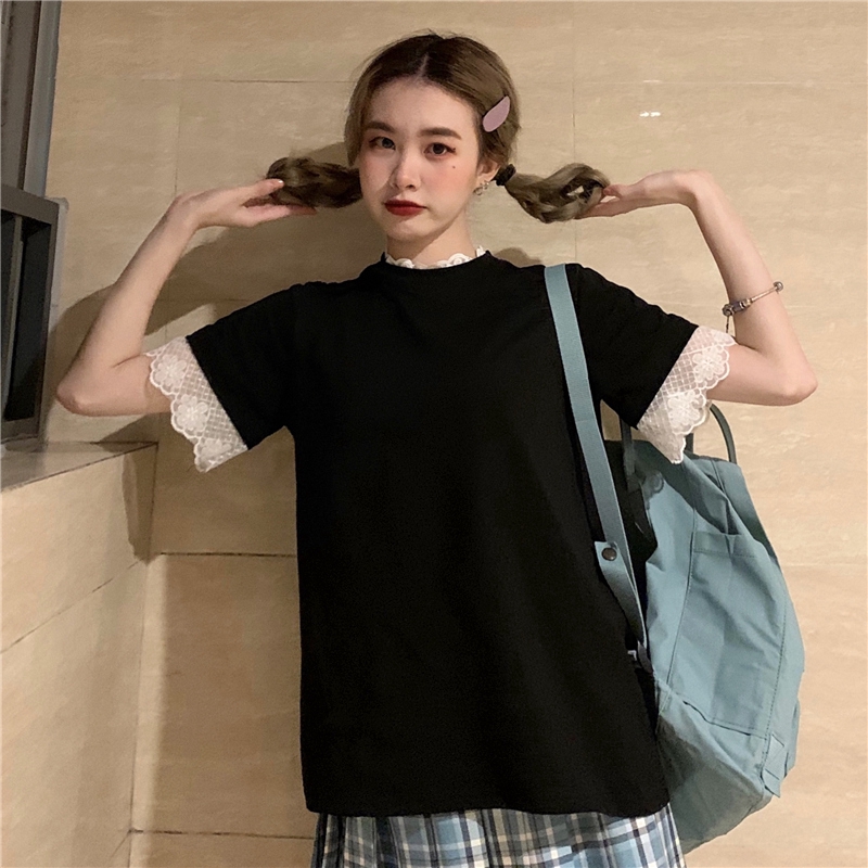 Áo Thun Tay Ngắn Dáng Rộng Phong Cách Hàn Quốc Cho Nữ