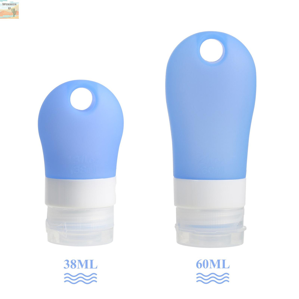 Bộ 3 Chai Silicone Đựng Dầu Gội / Sữa Tắm Dạng Móc Khóa