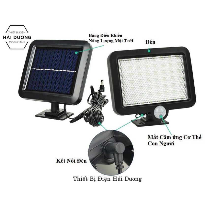 Đèn Led Năng Lượng Mặt Trời cảm biến chuyển động 150W 120 mắt COB Ngắn sẵn hàng