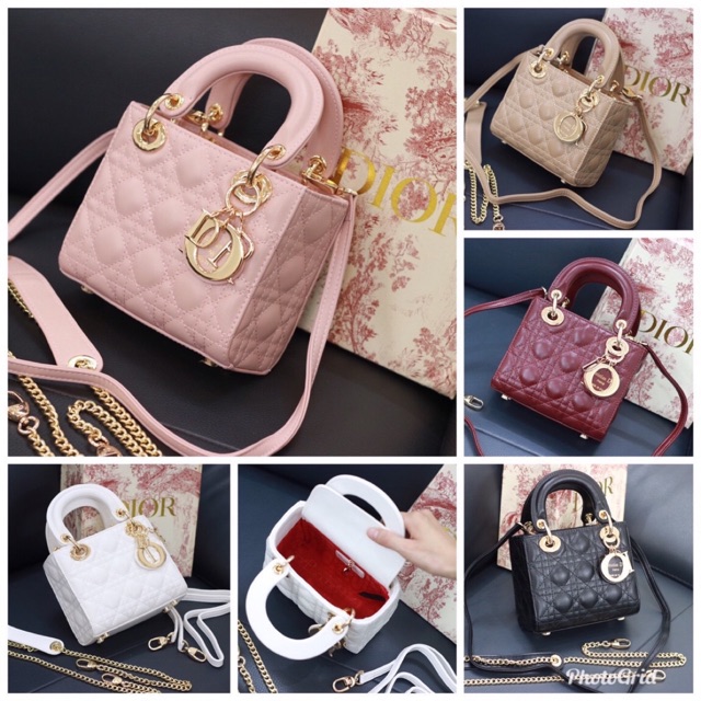 Túi Dior Lady Da Lì 3 Ô