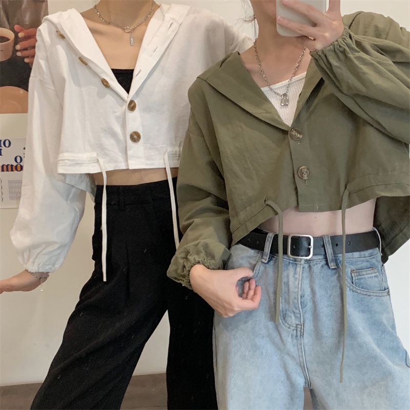【ZHELIHANGFEI】Áo Khoác Cardigan Có Mũ Chống Nắng Cao Cấp Thời Trang