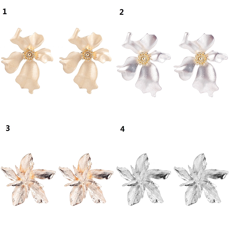 Khuyên tai hình hoa phong cách Hàn Quốc cho nữ