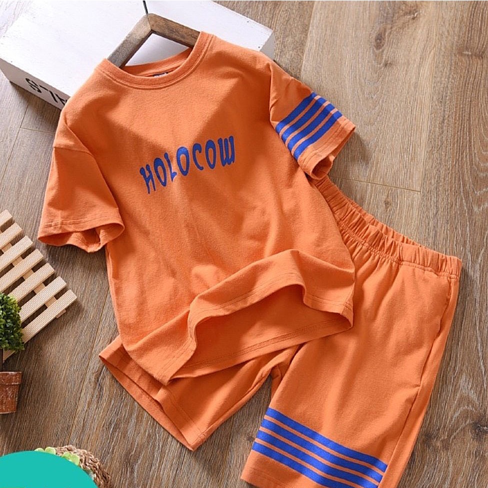 Bộ thể thao mặc hè cho bé trai bé gái từ 11-65kg, Chất cotton siêu mềm mại cao cấp mát, nhẹ, thoáng mát - HOLOCOW